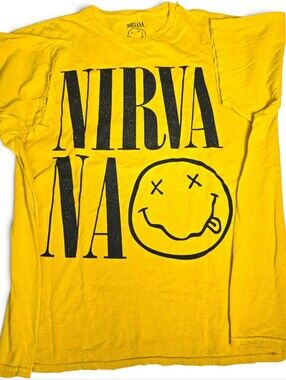 Nirvana Distressed Graphic Band Tee Shirt 1X/2X